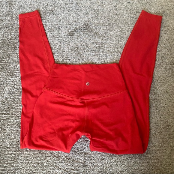 Lululemon Wunder Train High Rise Tight 25” in Hot Heat - Picture 8 of 11